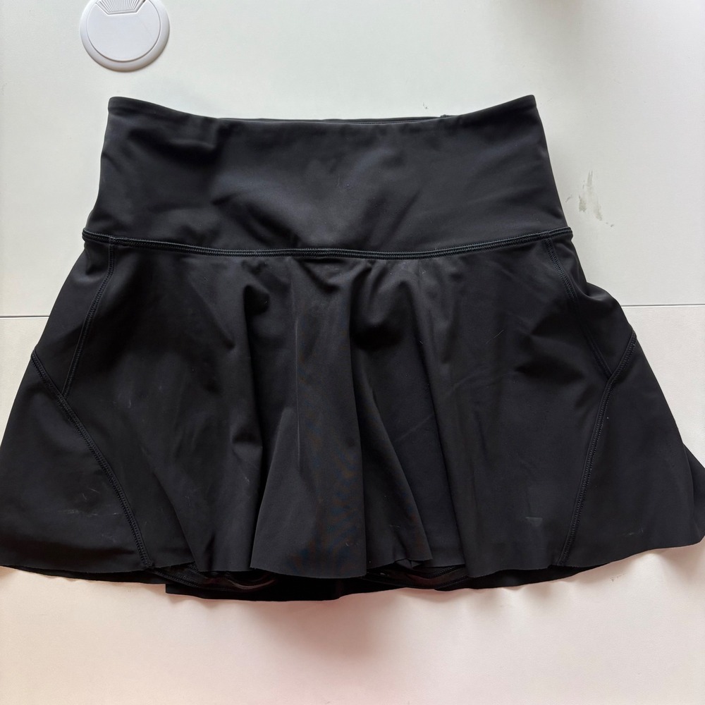Athleta Ace Tennis Skort Black XS Athletic Workout Running Golf Flared